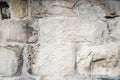 Fragment of a wall from a chipped stone Royalty Free Stock Photo