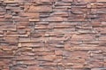 Fragment of wall of decorative stone Royalty Free Stock Photo