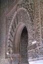 Fragment of the wall in the Moorish castle Royalty Free Stock Photo