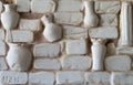 Fragment of wall panels made of plaster ancient Gr