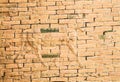 Fragment of the Wall of partially restored Babylon ruins, Hillah, Iraq Royalty Free Stock Photo