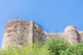 Fragment of walls of the Narikala fortress in Tbilisi, Georgia