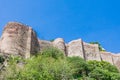 Fragment of walls of the Narikala fortress in Tbilisi, Georgia