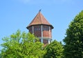 Fragment of a water tower of the German construction. Settlement