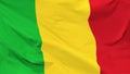 Fragment of a waving flag of the Republic of Mali in the form of background