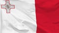 Fragment of a waving flag of the Republic of Malta in the form of background