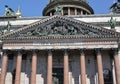 Fragment of the western facade of St. Isaac`s Cathedral. St. Petersburg Royalty Free Stock Photo