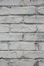 Fragment of whitewashed old brick wall, background Royalty Free Stock Photo
