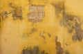 Yellow painted plastered wall Royalty Free Stock Photo