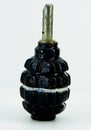 Fragmentation grenade, metal dummy without a ring Royalty Free Stock Photo