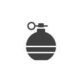 Fragmentation grenade vector icon