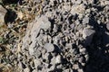 Fragmentation of rocks, rocks cracking from hot and cold Royalty Free Stock Photo