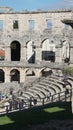 Arched wall inside Amphitheater