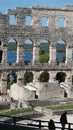 Arched wall inside Amphitheater