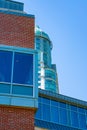 Fragments of buildings in Niagara Falls, Ontario Canada. High quality photo Royalty Free Stock Photo