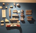 Fragments of ceramic parts from which the product is assembled