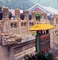 Fragments of the famous Puning temple in Chengde, China Royalty Free Stock Photo