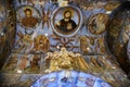 Fragments of frescoes wall paintings on the walls of the Church of the Saviour at Berestove in Kyiv, Ukraine