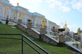 Fragments of the Grand Cascade. Peterhof. St. Petersburg.