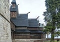 fragments of the structure of the wang church in karpacz