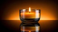 fragrance candle glass Royalty Free Stock Photo