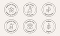 Fragrance certified label. Special features symbol. Perfume unique selling point badge vector illustration. Perfect sign design fo