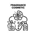 Fragrance Cosmetic Perfume Vector Black Illustrations