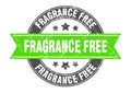 fragrance free round stamp with ribbon. label sign Royalty Free Stock Photo