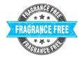 fragrance free round stamp with ribbon. label sign Royalty Free Stock Photo