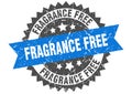 fragrance free stamp. fragrance free grunge round sign. Royalty Free Stock Photo