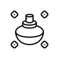 Black line icon for Fragrance, perfume and aromatic