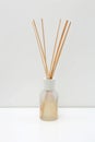 Fragrance Sticks in Bottle Royalty Free Stock Photo