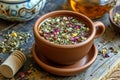 Fragrant Aromatic herbal tea. Generate Ai