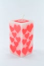 Fragrant candle for valentine