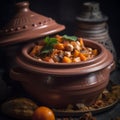 Fragrant Close-up Shot of Moroccan Tagine