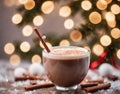 winter, hot cocoa cup, glass cup, snow, atmosphere, christmas eve, marshmallows