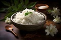 Fragrant and fluffy coconut rice, a South Indian staple that transports you to the coastal shores