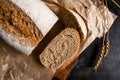 Fragrant fresh-baked rye bread