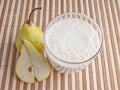 Fragrant fresh pear smoothy