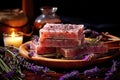 Fragrant handmade soap from lavender.