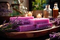 Fragrant handmade soap from lavender.