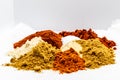 Fajita spice blend loose spices on a whitew background. Calgary Alberta Canada