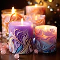 Fragrant Memories: Homemade Scented Candles Royalty Free Stock Photo