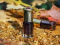 Fragrant oil. Scented oil. Small bottle of Arabian Attar. Royalty Free Stock Photo