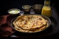 Fragrant Parantha ghee. Generate Ai