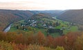 Frahan panorama, Rochehaut, Wallonia, Belgium Royalty Free Stock Photo