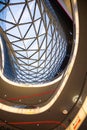 FRAKFURT ON MAIN, GERMANY - NOVEMBER 01,2016: The interior of MyZeil shopping center in Frankfurt. It`s been designed by Royalty Free Stock Photo