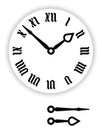 Fraktur Roman numerals clock face Royalty Free Stock Photo