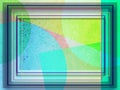 Frame on an abstract multicolor background for text.