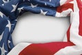 Frame of American flag with copy space Royalty Free Stock Photo